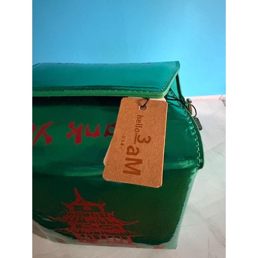 Tower Print Crossbody Shoulder Bag, Pu Chinese Takeout Box Totes Purse for Women - Picture 2 of 6